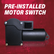 4R1.24-19S2.R110D – 4R-Series Wiper Motor, 1.5" Shaft, 24V, 110° Sweep, Two-Speed Switch