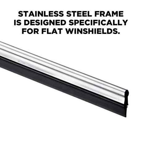 71 Series narrow saddle flat heavy duty wiper blade, 11-22 inch, frame detail