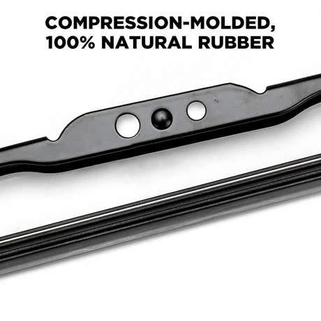 M5 conventional wiper blade, graphite-coated rubber element detail