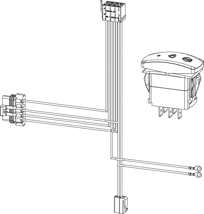 HA21075001 - Wire Harness and Switch for Side By Side UTV