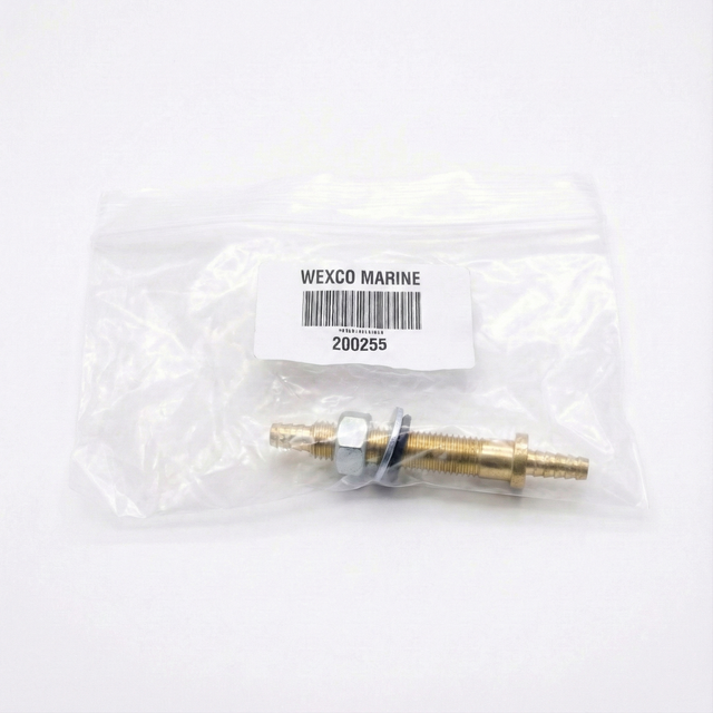 WEXCO 200255 brass inline fitting for washer systems
