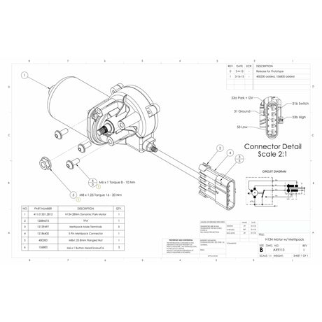 AX9113 Freightliner - International - Kenworth - Volvo Commercial Wiper Motors - AutoTex